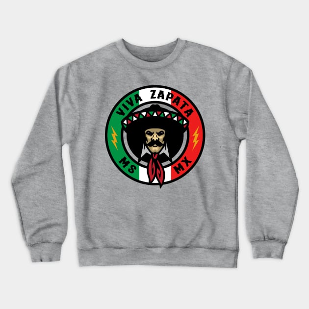 VIVA ZAPATA - Squadron Patch Crewneck Sweatshirt by d4n13ldesigns